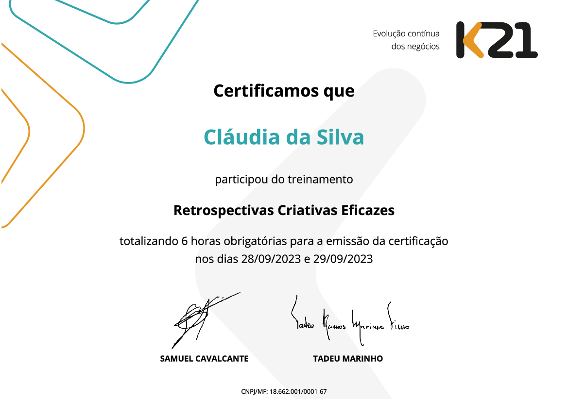 Certificado K21